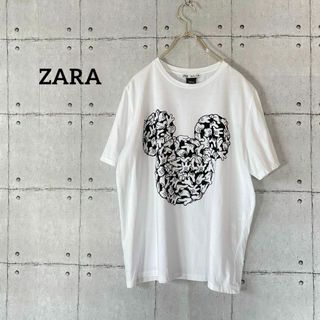 ザラ(ZARA)の353 ザラ ディズニー コラボ Tシャツ ミッキーマウス 半袖 Lサイズ(Tシャツ(半袖/袖なし))