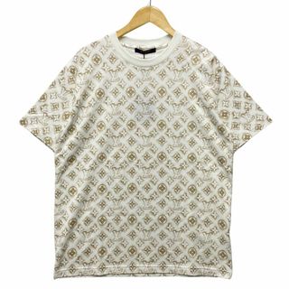 ルイヴィトン(LOUIS VUITTON)のLOUIS VUITTON ルイ・ヴィトン 23AW 品番 HPY15W モノグラムプリント Ｔシャツ 白 サイズL 正規品 / 33912(Tシャツ/カットソー(半袖/袖なし))