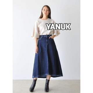 ヤヌーク(YANUK)のYANUK　ヤヌーク　フレアデニムスカート　フィッシュテール　AIN　М〜L(ロングスカート)