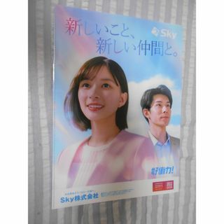 【新品送料込】クリアファイル　Ｓｋｙ株式会社　芳根京子さん、柿澤勇人さん (女性タレント)