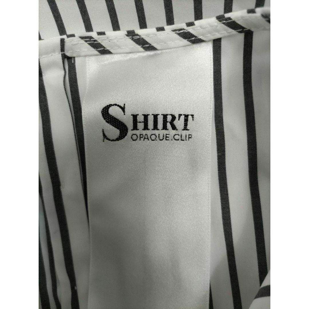 OPAQUE.CLIP(オペークドットクリップ)のSHIRT OPAQUE.CLIP ボリュームスリーブ ストライプ 長袖ブラウス レディースのトップス(シャツ/ブラウス(長袖/七分))の商品写真