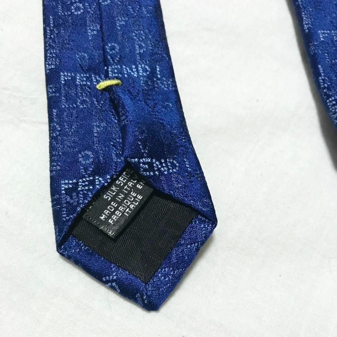 FENDI(フェンディ)のFENDI フェンディ イタリア製 ネクタイ ロゴデザイン メンズのファッション小物(ネクタイ)の商品写真