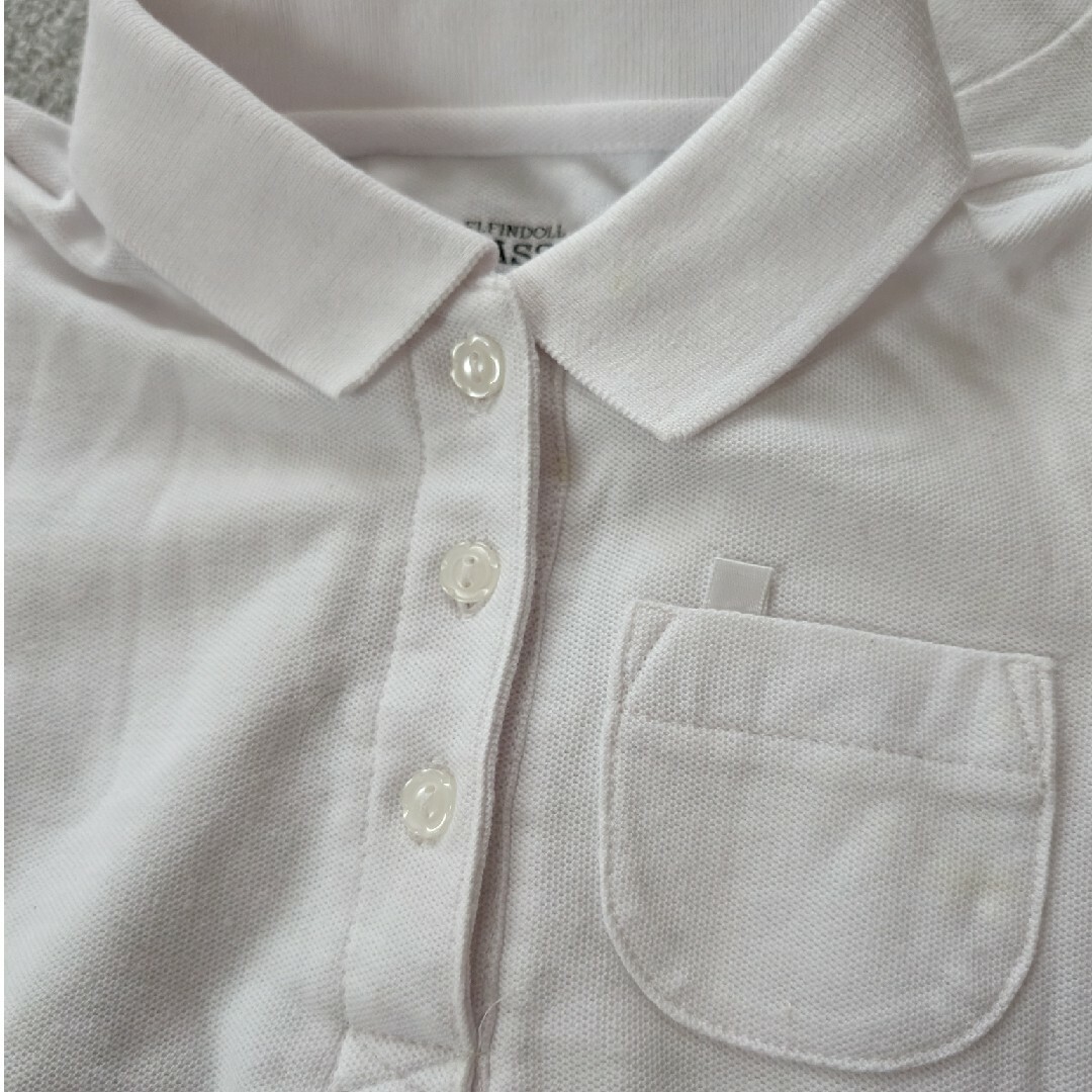 西松屋(ニシマツヤ)の半袖ポロシャツ　２枚セット　120cm キッズ/ベビー/マタニティのキッズ服女の子用(90cm~)(Tシャツ/カットソー)の商品写真