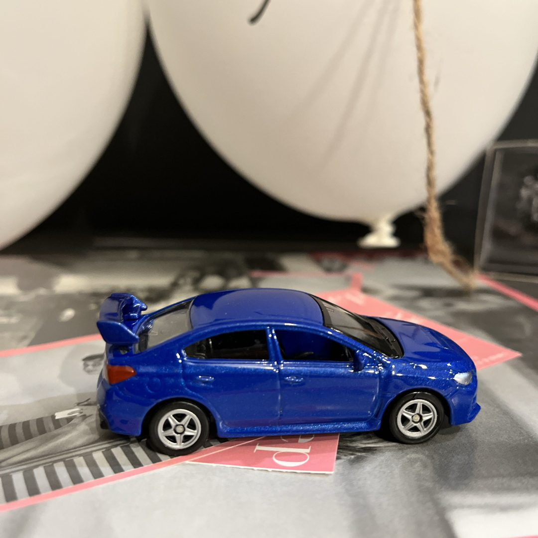 スバル　インプ　WRX STI ミニカー　Blue エンタメ/ホビーのおもちゃ/ぬいぐるみ(ミニカー)の商品写真