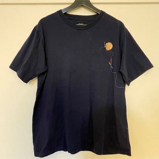 グラニフ(Design Tshirts Store graniph)のgraniph ハリネズミTシャツ 刺繍 ネイビー(Tシャツ/カットソー(半袖/袖なし))