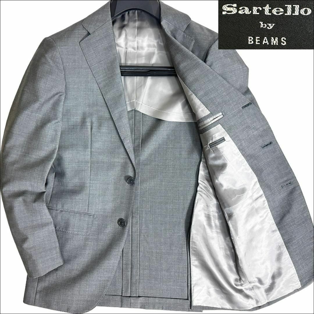 RING JACKET(リングヂャケット)のJ4047超美品 sartello リングヂャケット製モヘヤ混ジャケット 灰42 メンズのジャケット/アウター(テーラードジャケット)の商品写真