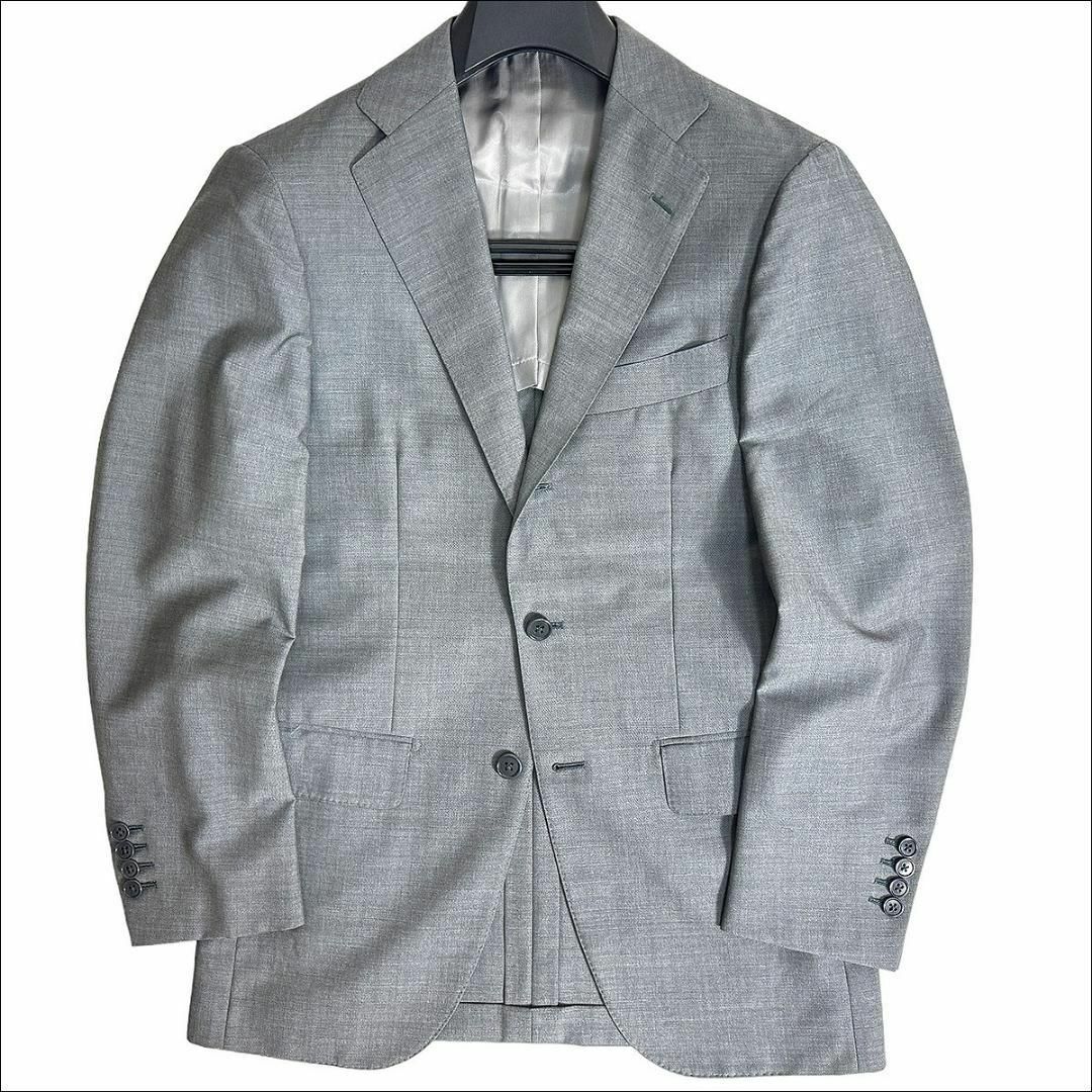 RING JACKET(リングヂャケット)のJ4047超美品 sartello リングヂャケット製モヘヤ混ジャケット 灰42 メンズのジャケット/アウター(テーラードジャケット)の商品写真