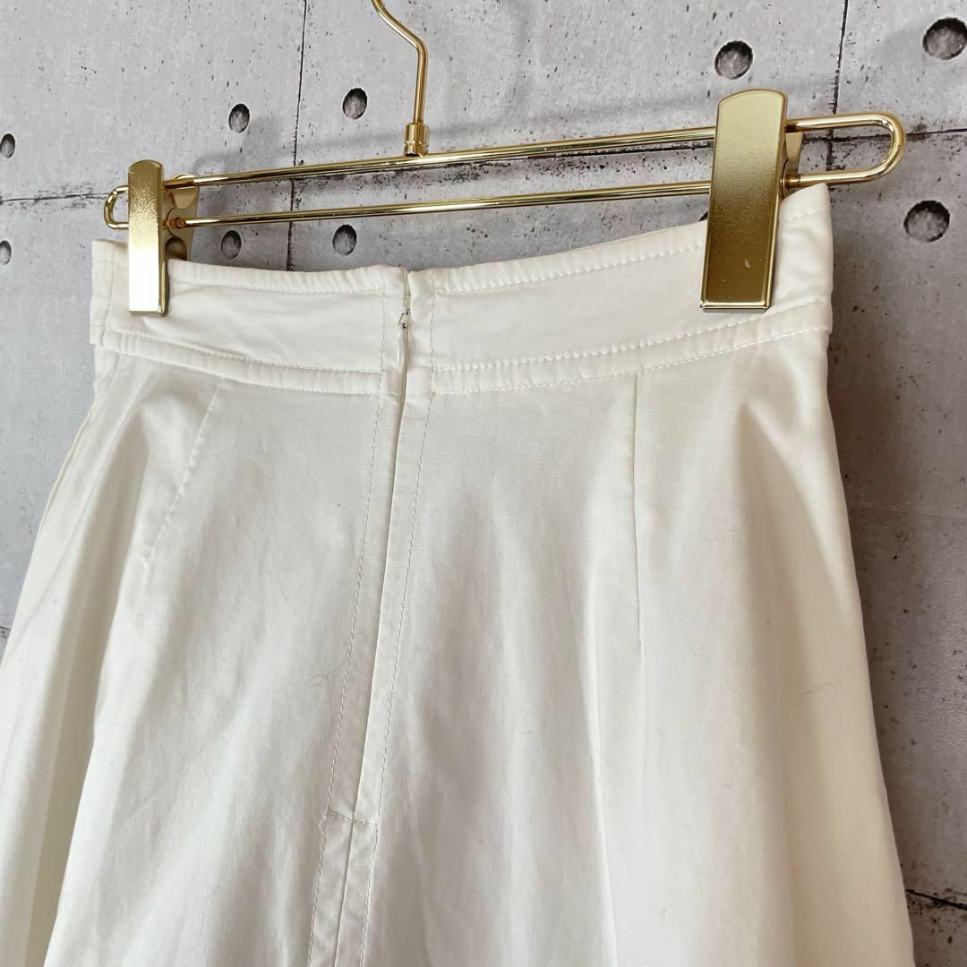 FRAY I.D(フレイアイディー)の356 フレイアイディー アシンメトリーラップスカート ホワイト系 フレア S レディースのスカート(ひざ丈スカート)の商品写真