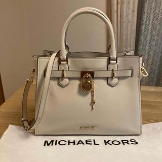 マイケルコース(Michael Kors)の新品同様♡マイケルコース♡ハミルトン♡ショルダーバック♡大きめ♡アイボリー系(ショルダーバッグ)