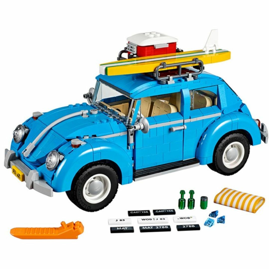 箱なし LEGO レゴ 互換 フォルクスワーゲン ビートル Beetle エンタメ/ホビーのおもちゃ/ぬいぐるみ(模型/プラモデル)の商品写真