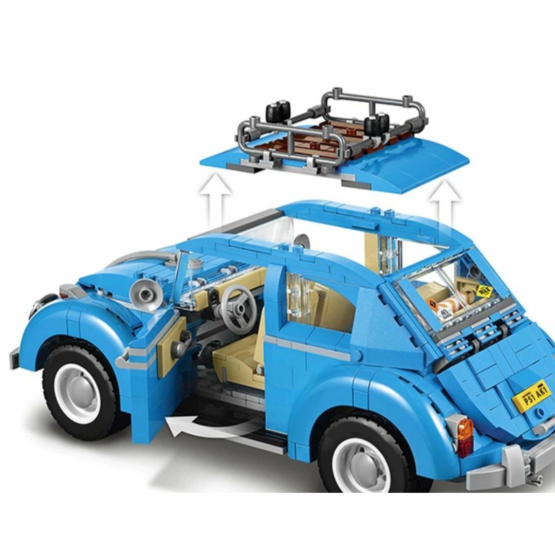 箱なし LEGO レゴ 互換 フォルクスワーゲン ビートル Beetle エンタメ/ホビーのおもちゃ/ぬいぐるみ(模型/プラモデル)の商品写真