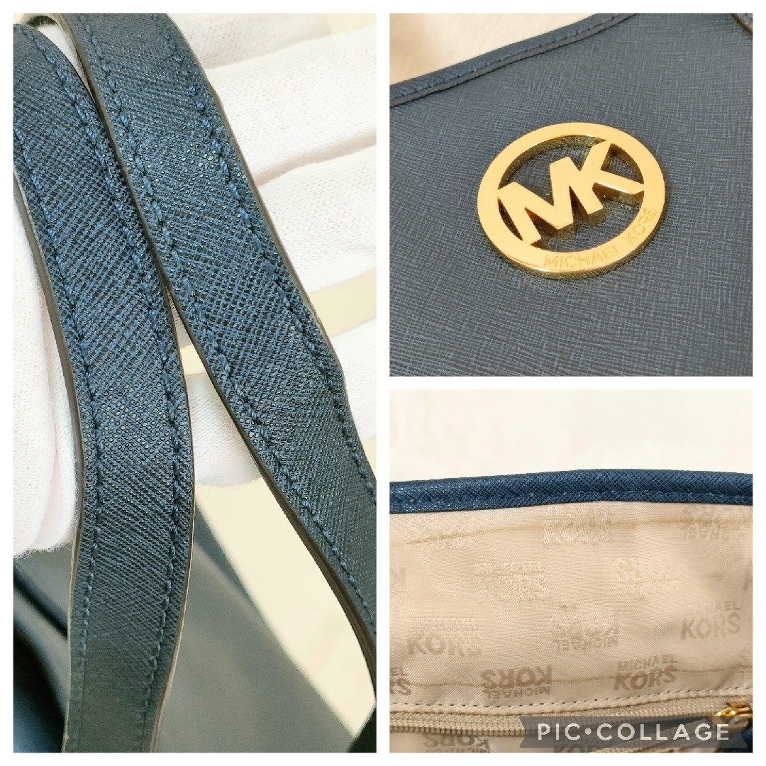 Michael Kors(マイケルコース)のマイケルコース　MICHAEL KORS　トートバッグ　レザー　ネイビー　PVC レディースのバッグ(トートバッグ)の商品写真