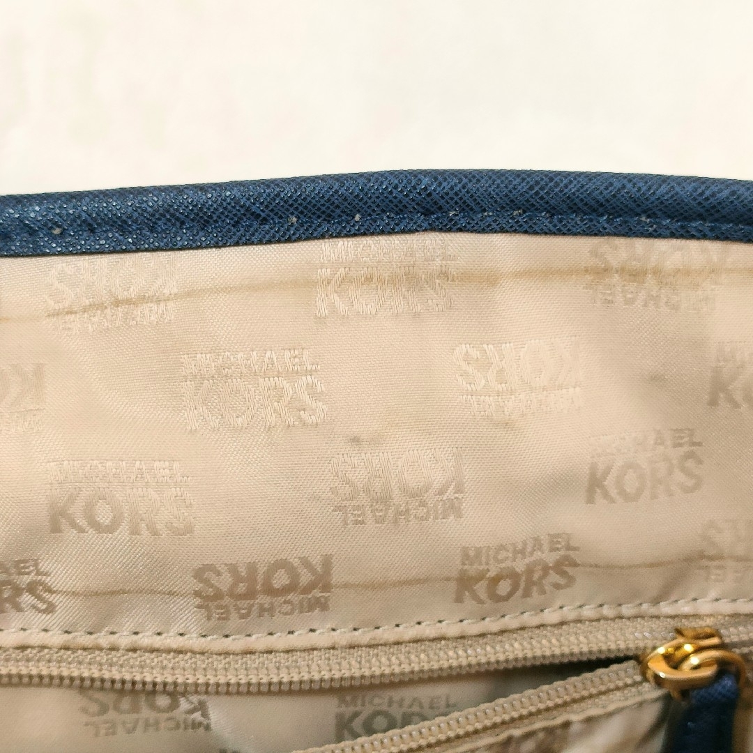 Michael Kors(マイケルコース)のマイケルコース　MICHAEL KORS　トートバッグ　レザー　ネイビー　PVC レディースのバッグ(トートバッグ)の商品写真