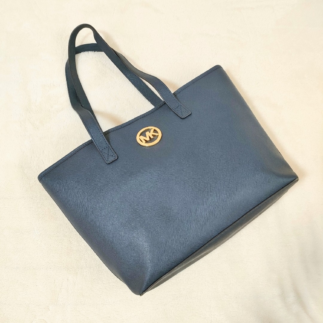 Michael Kors(マイケルコース)のマイケルコース　MICHAEL KORS　トートバッグ　レザー　ネイビー　PVC レディースのバッグ(トートバッグ)の商品写真