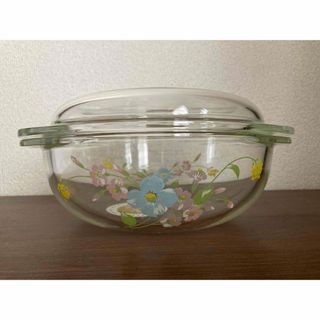 パイレックス　Pyrex  ボール　岩城硝子　キャセロール　メイブルー　耐熱