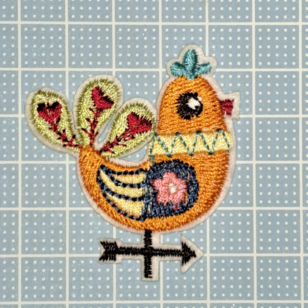 アイロンワッペン 風見鶏 ハンドメイドの素材/材料(各種パーツ)の商品写真