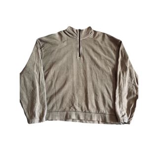 ザラ(ZARA)の【ZARA】ZIP UP NECK SWEATSHIRTS /BEIGE/M(スウェット)