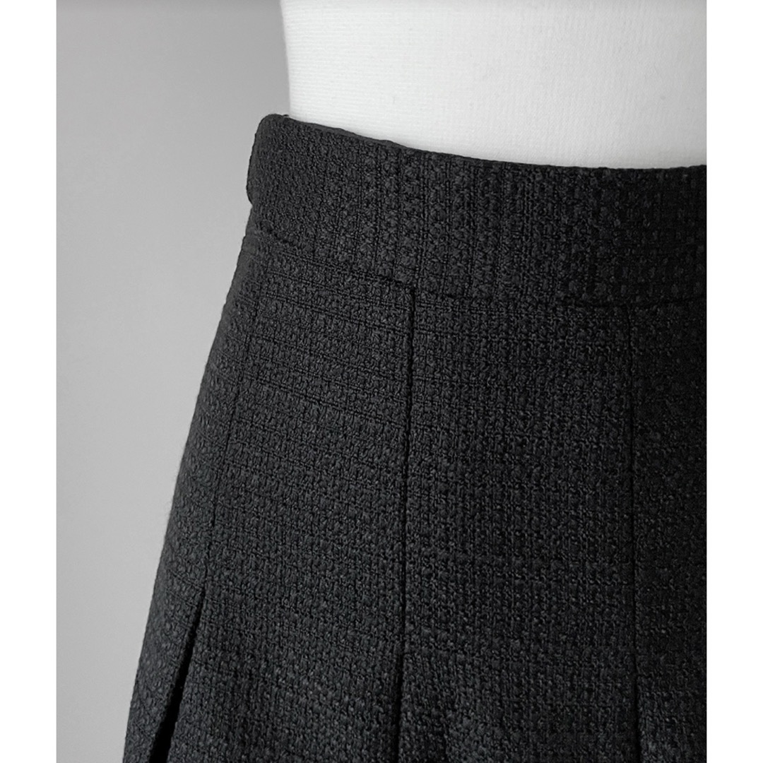 dholic(ディーホリック)のプリーツツイードスカート　【ブラック】 レディースのスカート(ミニスカート)の商品写真