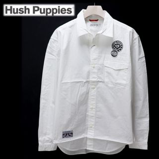 ハッシュパピー(Hush Puppies)の《ハッシュパピー》新品 軽量 ロゴワッペン・パッチ付 ミリタリーシャツ LL(シャツ)