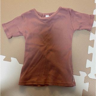 フタフタ(futafuta)のバースデー　リブ　半袖カットソー(Ｔシャツ)