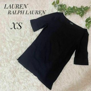 LAUREN RALPH LAUREN レディース　半袖　Tシャツ　黒　XS(Tシャツ(半袖/袖なし))