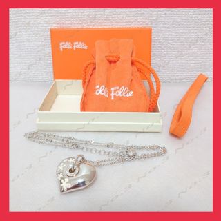 Folli Follie - 【箱付き】Folli Follie フォリフォリ ハートネックレス シルバー 花