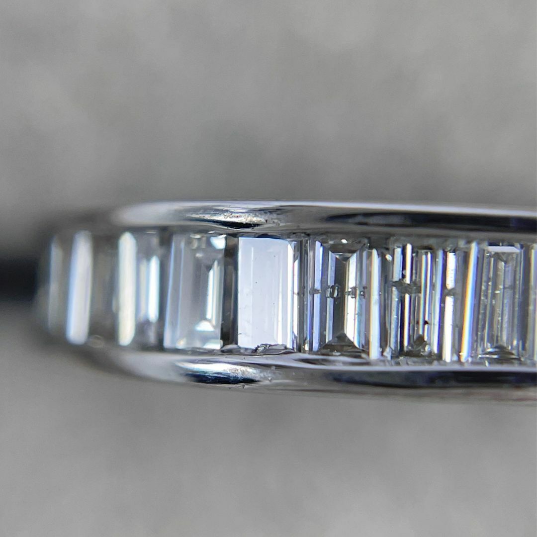 K18wg 天然ダイヤモンド 0.50ct ハーフエタニティリング レディースのアクセサリー(リング(指輪))の商品写真