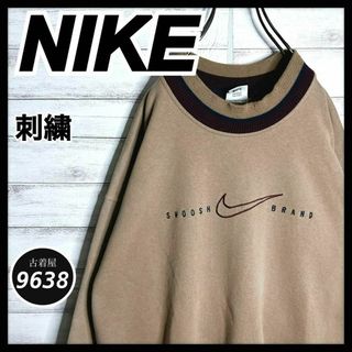 ナイキ(NIKE)の【入手困難!!】ナイキ ✈︎刺繍 ゆるだぼ 白タグ 裏起毛 肉厚 トレーナー(スウェット)