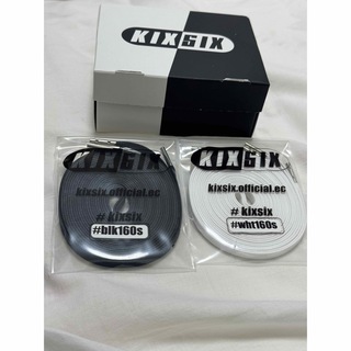 キックスシックス(KIXSIX)のKIXSIX WAXED SHOELACE BLACK WHITE/silver(その他)