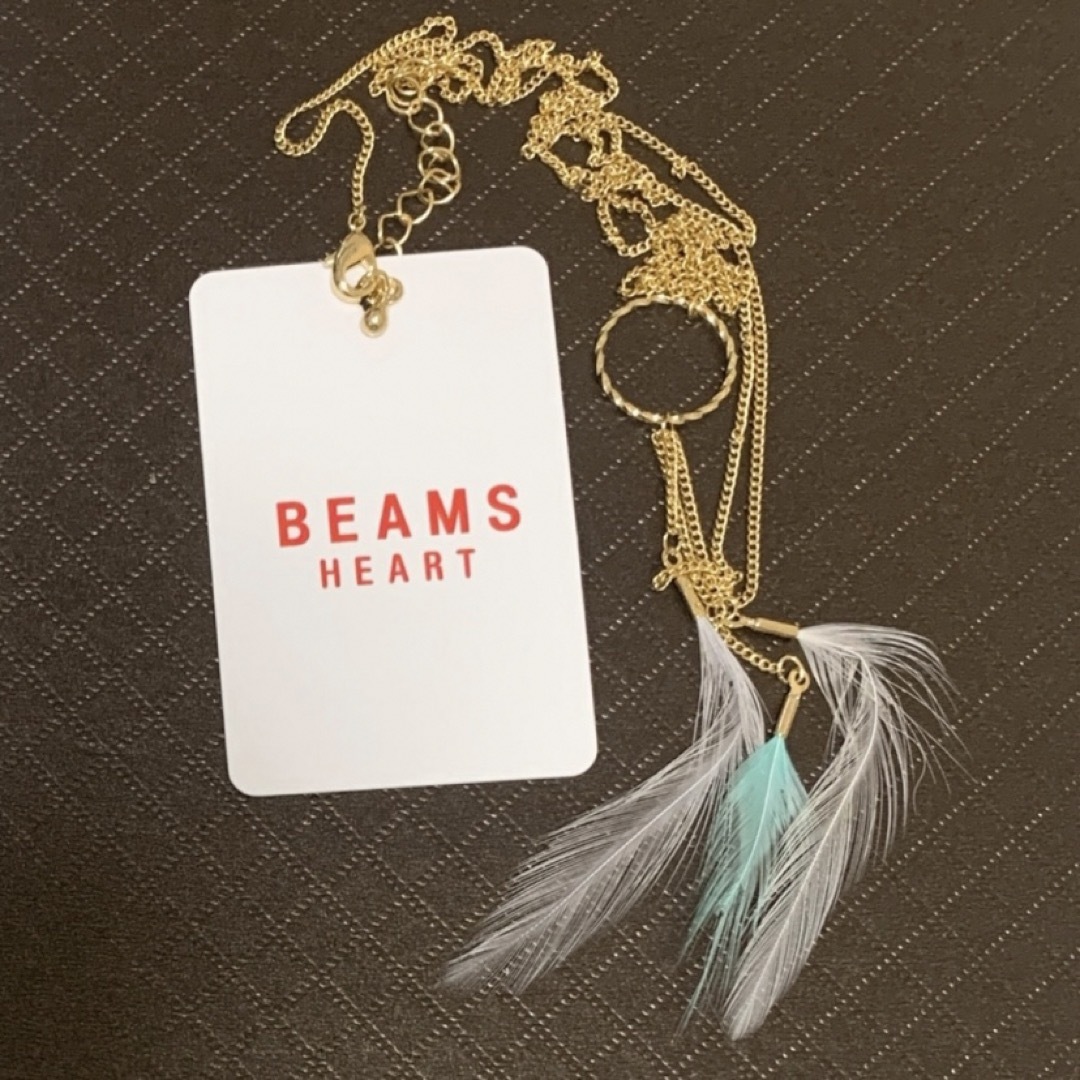 BEAMS(ビームス)のBEAMS HEART  フェザー　ネックレス レディースのアクセサリー(ネックレス)の商品写真