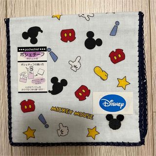 Disney - ディズニー ポシェチーフ ガーゼハンカチ ポケット付き ミッキー 