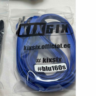 キックスシックス(KIXSIX)のKIXSIX WAXED SHOELACE BLACK BLUE/silver(その他)