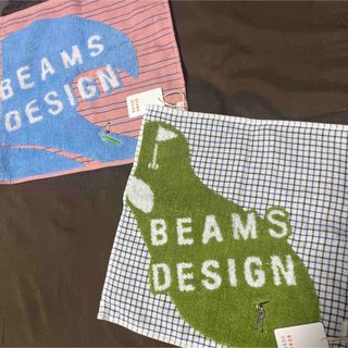 BEAMS - ビームス　beams タオルハンカチ　２枚組　新品