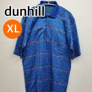 ダンヒル(Dunhill)のdunhill ポロシャツ シャツ ブルー メンズ イタリア XL【CT228】(Tシャツ/カットソー(半袖/袖なし))