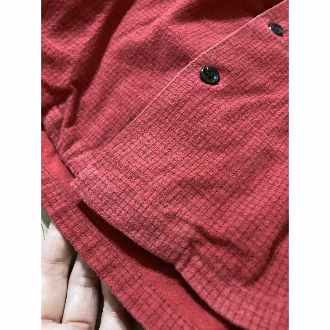THE FLAT HEAD(フラットヘッド)のTHE FLAT HEAD/cadillac ranch開襟シャツ/36/赤×黒 メンズのトップス(シャツ)の商品写真