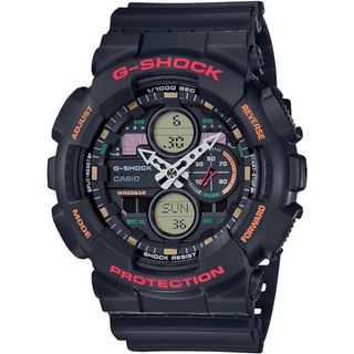 ジーショック(G-SHOCK)のカシオ G-SHOCK 腕時計 ブラック レッド GA-140-1A4JF(腕時計(アナログ))