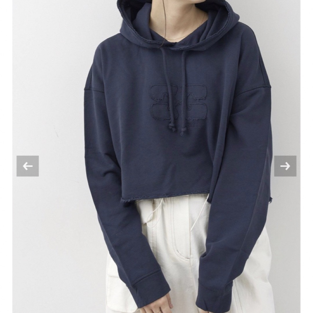 BEAUTY&YOUTH UNITED ARROWS(ビューティアンドユースユナイテッドアローズ)の新品＜GANNI＞ロゴ フーディ スウェット　ガニー レディースのトップス(トレーナー/スウェット)の商品写真