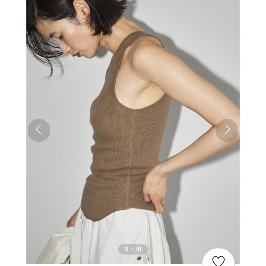 TODAYFUL(トゥデイフル)のTODAYFUL Cupin Rib Tanktop レディースのトップス(タンクトップ)の商品写真