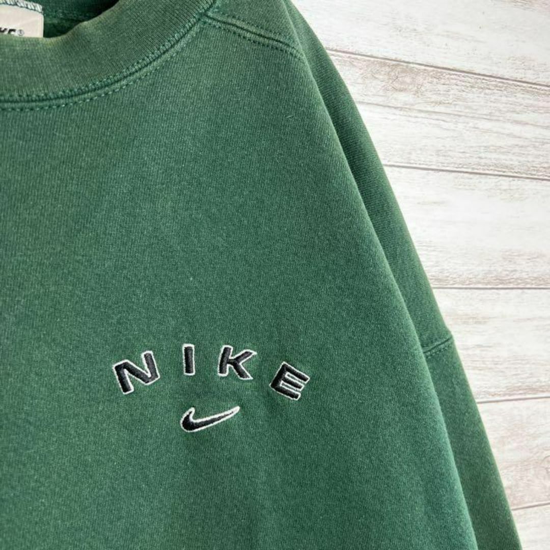 NIKE(ナイキ)の【USA製!!】ナイキ ✈︎刺繍ロゴ ゆるだぼ 白タグ 裏起毛 肉厚 トレーナー メンズのトップス(スウェット)の商品写真