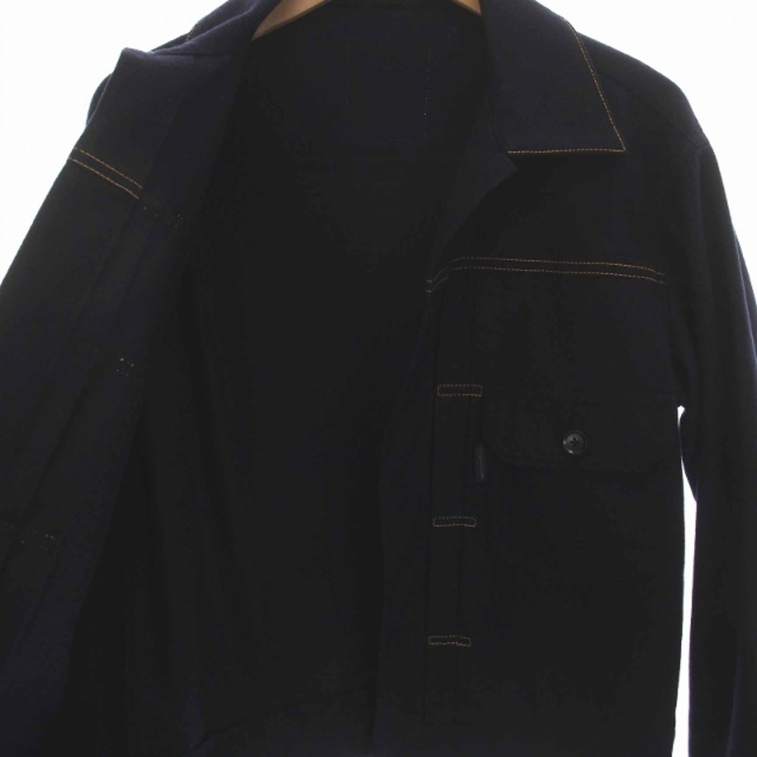 Yohji Yamamoto(ヨウジヤマモト)のヨウジヤマモト YOHJI YAMAMOTO ジャケット ブルゾン アウター 紺 メンズのジャケット/アウター(ブルゾン)の商品写真