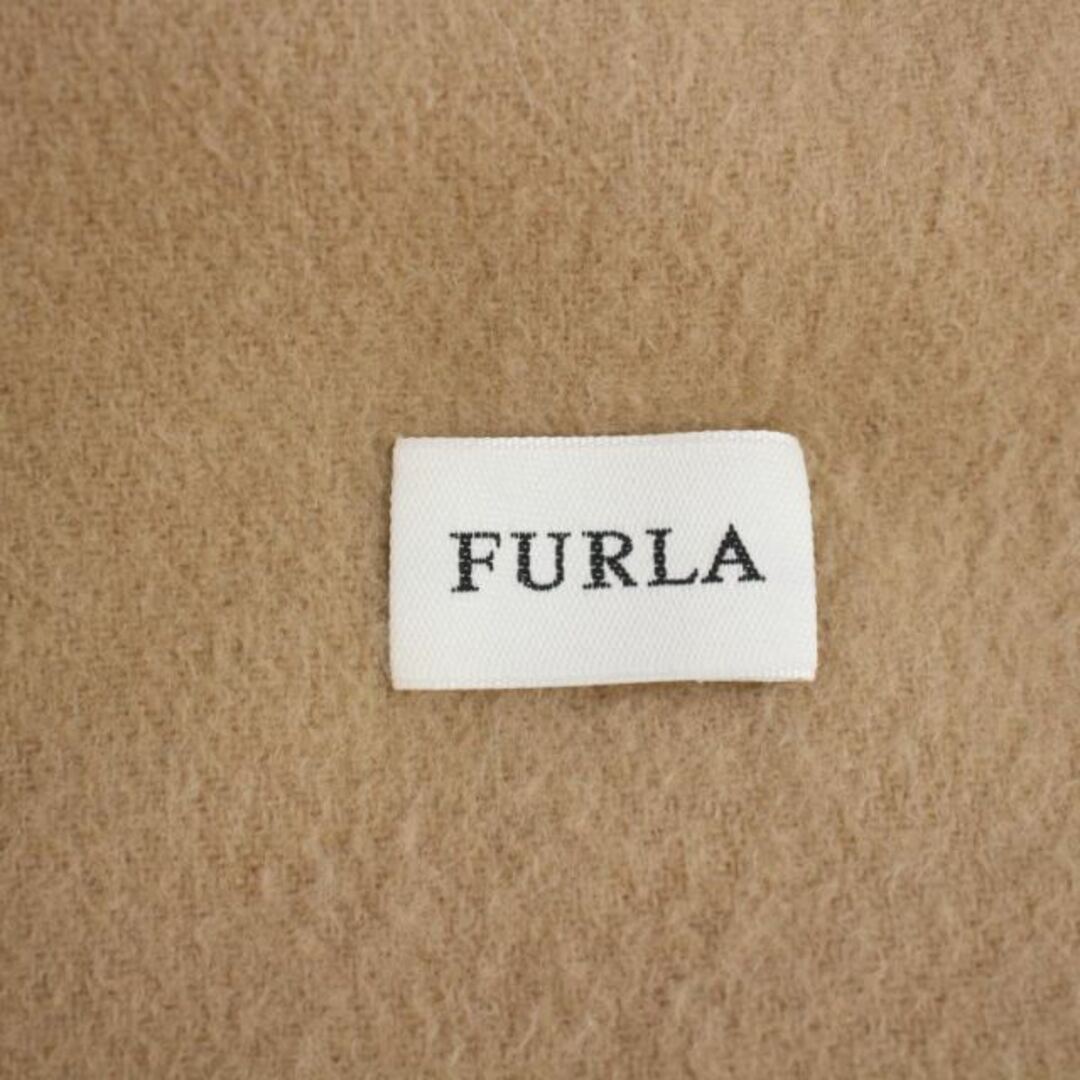 Furla(フルラ)のフルラ FURLA ストール マフラー ロゴ刺繍 ベージュ レディースのファッション小物(ストール/パシュミナ)の商品写真