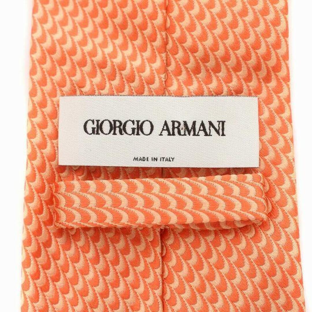 Giorgio Armani(ジョルジオアルマーニ)のアルマーニ GIORGIO ARMANI ネクタイ 総柄 シルク オレンジ メンズのファッション小物(ネクタイ)の商品写真