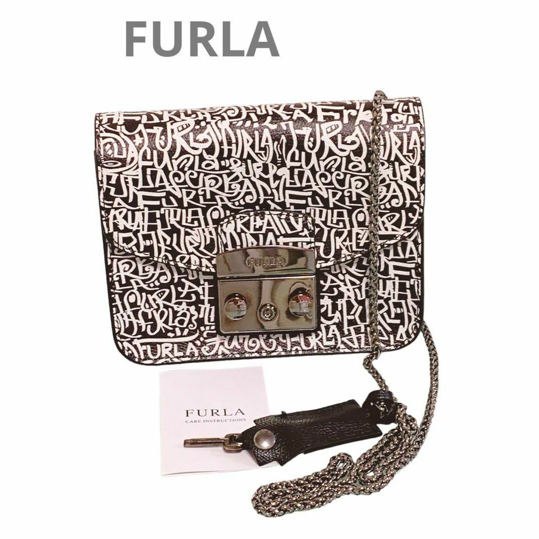 Furla(フルラ)の✨希少✨ FURLA フルラ メトロポリス ミニショルダーバッグ チェーン 金具 レディースのバッグ(ショルダーバッグ)の商品写真