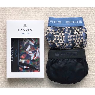 ランバンオンブルー(LANVIN en Bleu)のLanvin en Bleu＆BROS ボクサーパンツ Ｌ ローライズ 3枚(ボクサーパンツ)