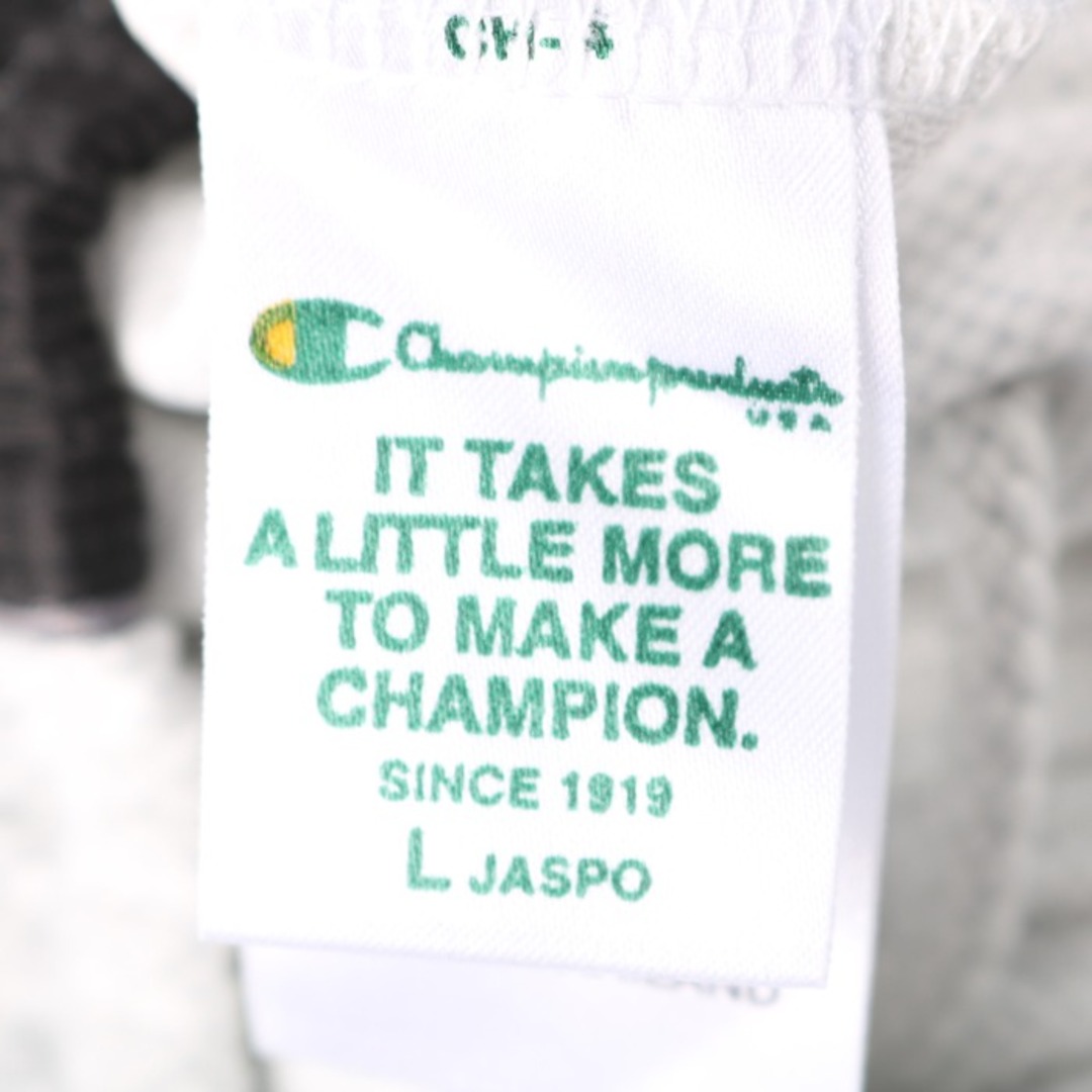 Champion(チャンピオン)のチャンピオン ロングパンツ ジャージ サイドライン スポーツウエア  メンズ Lサイズ グレー×黒 Champion メンズのパンツ(その他)の商品写真