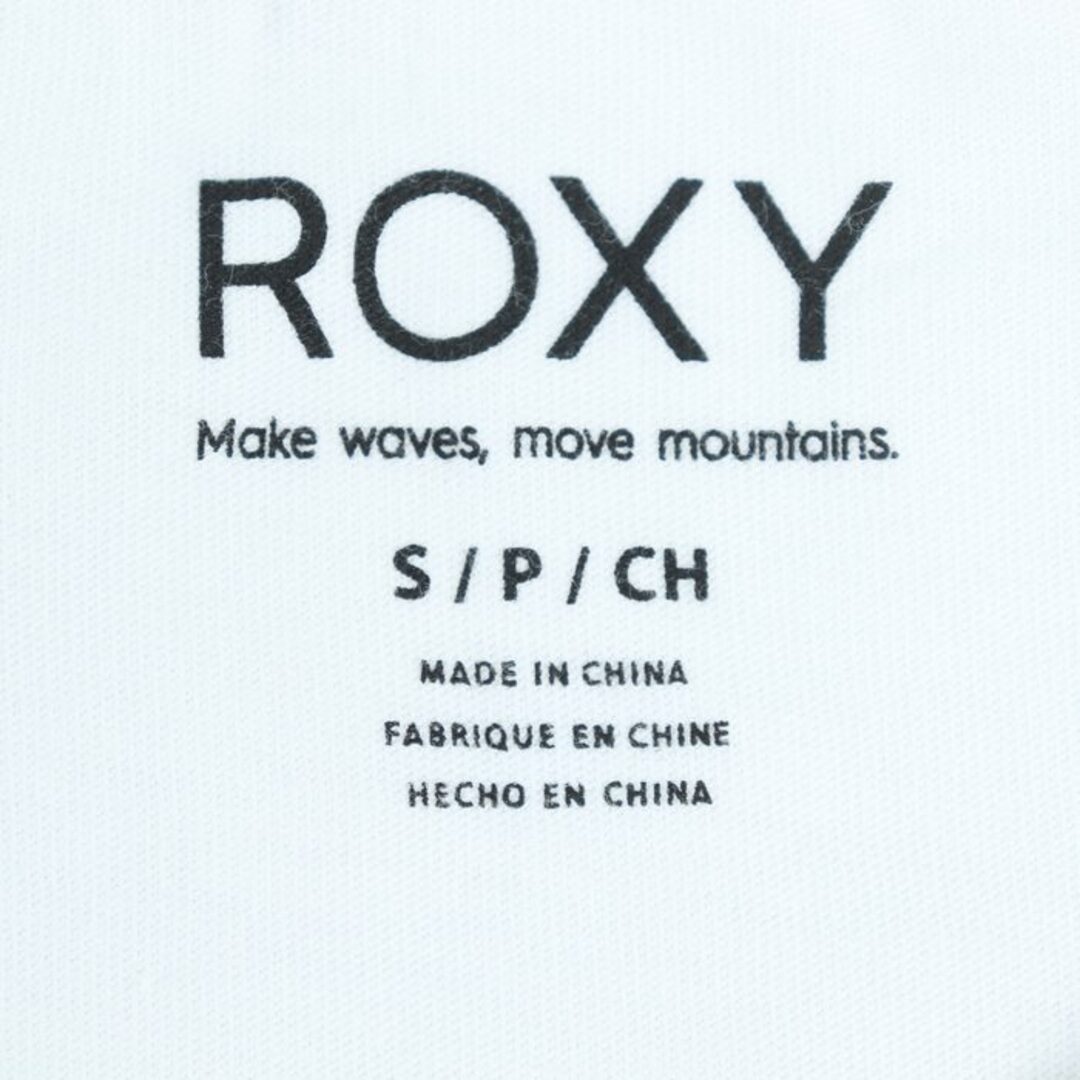 Roxy(ロキシー)のロキシー 半袖Tシャツ ロゴT スポーツウエア レディース Sサイズ 白×青 ROXY レディースのトップス(Tシャツ(半袖/袖なし))の商品写真