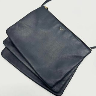 celine - 【極美品✨】セリーヌ トリオ ラージ ショルダーバッグ 斜め