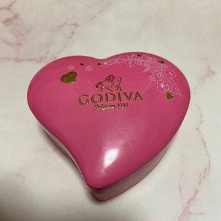  GODIVA　ミニハート缶　缶のみ (チョコはございません。空缶のみです。) (小物入れ)