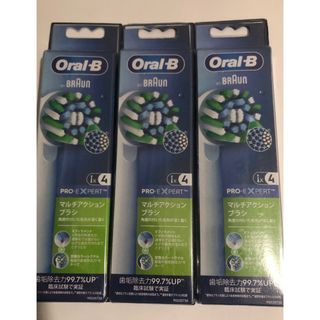 ブラウン(BRAUN)のOral-B「マルチアクション替えブラシ4本入」×3個  新品未開封(その他)