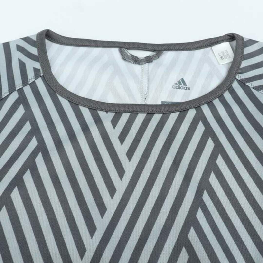 adidas(アディダス)のアディダス 半袖Tシャツ クライマライト ランニングウエア レディース Mサイズ グレー adidas レディースのトップス(Tシャツ(半袖/袖なし))の商品写真